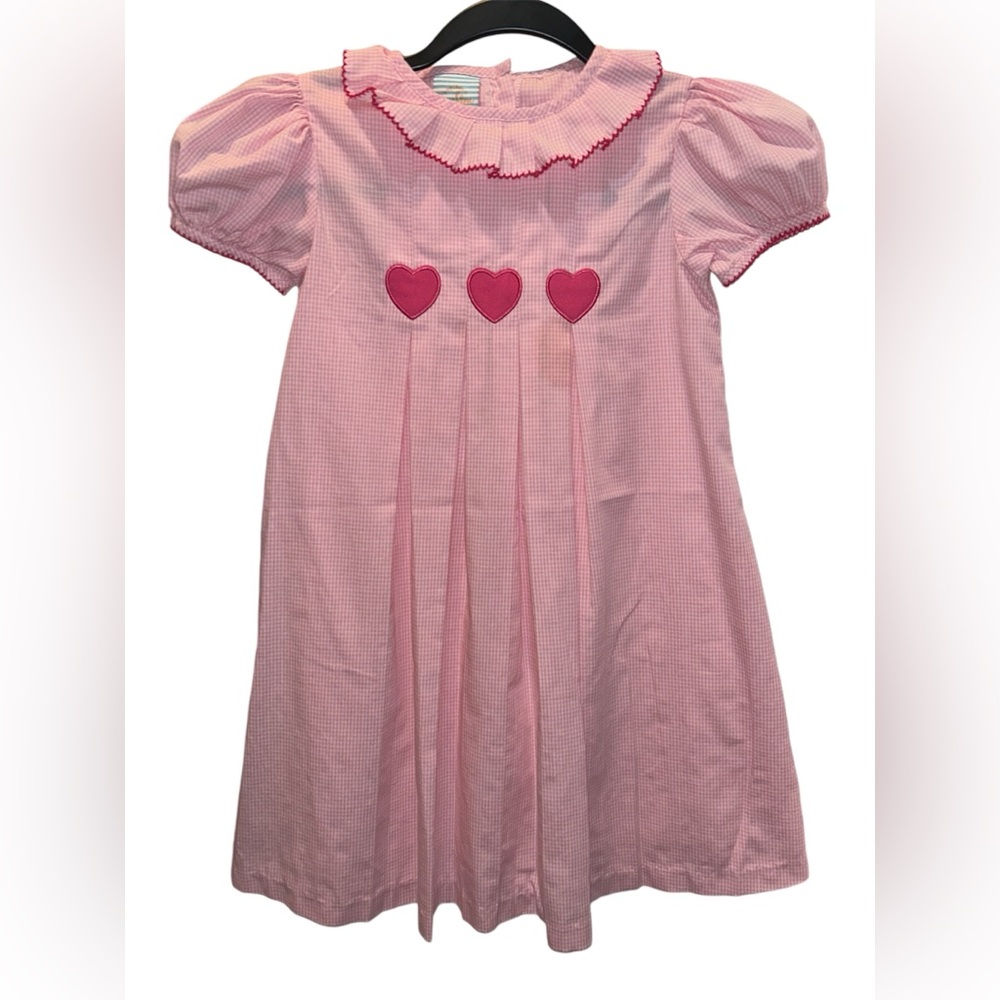 Heart Pink and White Dress Valentines